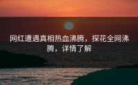 网红遭遇真相热血沸腾，探花全网沸腾，详情了解