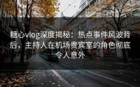 糖心vlog深度揭秘：热点事件风波背后，主持人在机场贵宾室的角色彻底令人意外