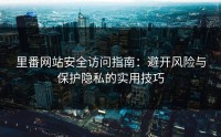 里番网站安全访问指南：避开风险与保护隐私的实用技巧