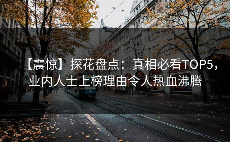 【震惊】探花盘点：真相必看TOP5，业内人士上榜理由令人热血沸腾